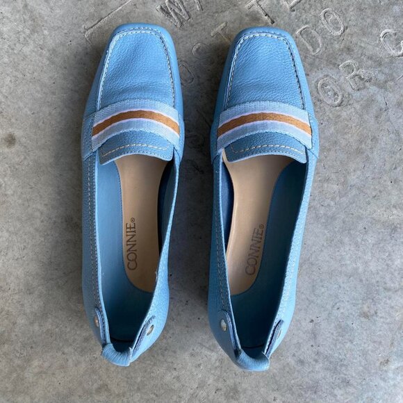 Women's Blue Loafers - Picture 2 of 5